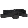 Juego de Sofá de Jardín Conjunto de 7 Carbón Ratán, poliéster von , Outdoor-Sofas - Ref: Foro24-3357936, Preis: 545,36 €, Rab...
