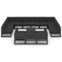 14-piece garden furniture set with black pine wood cushions by vidaXL, Garden sets - Ref: Foro24-3077293, Price: 1,00 €, Disc...