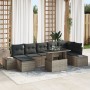 Set de Sofá de Jardín Set de 8 Gris Poliratán by , Outdoor sofas - Ref: Foro24-3357962, Price: 571,85 €, Discount: %