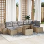 Conjunto de Sofá de Jardín Set de 8 Beige, Gris by , Outdoor sofas - Ref: Foro24-3357963, Price: 603,72 €, Discount: %