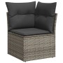 Juego de Sofá de Jardín de 10 Piezas con Cojines Gris Ratán Poliéster by , Outdoor sofas - Ref: Foro24-3357982, Price: 715,53...