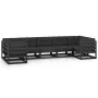 Set de muebles de jardín 7 pzas con cojines madera pino negro de vidaXL, Conjuntos de jardín - Ref: Foro24-3077308, Precio: 7...