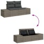 Juego de Sofá de Jardín de 10 Piezas con Cojines Gris Ratán Poliéster by , Outdoor sofas - Ref: Foro24-3357982, Price: 715,53...