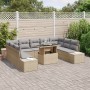 Juego de Sofá de Jardín Set de 10 Beige Ratán Sofá de Exterior by , Outdoor sofas - Ref: Foro24-3357983, Price: 752,39 €, Dis...