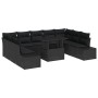 Conjunto de Sofá de Jardín Set de 10 Negro von , Outdoor-Sofas - Ref: Foro24-3357986, Preis: 734,39 €, Rabatt: %