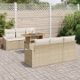 Juego de 5 Beige Natural Ratán Sintético, Poliéster von , Outdoor-Sofas - Ref: Foro24-3358521, Preis: 601,75 €, Rabatt: -5%%