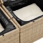 Juego de 5 Beige Natural Ratán Sintético, Poliéster von , Outdoor-Sofas - Ref: Foro24-3358521, Preis: 601,75 €, Rabatt: -5%%
