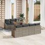 Juego de Sofá de Jardín de 8 Piezas con Cojines Gris Poliratán by , Outdoor sofas - Ref: Foro24-3358533, Price: 599,34 €, Dis...