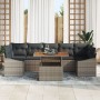 Juego de Sofá de Jardín de 8 Piezas con Cojines Gris Poliratán von , Outdoor-Sofas - Ref: Foro24-3358540, Preis: 555,92 €, Ra...