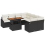 Conjunto de Sofás de Jardín de 9 Piezas con Cojines Ratán Negro by , Outdoor sofas - Ref: Foro24-3358553, Price: 619,04 €, Di...