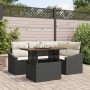 Conjunto de Sofá de Jardín de 5 Piezas con Cojines Negro Ratán Polivalente by , Outdoor sofas - Ref: Foro24-3358567, Price: 3...
