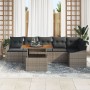 Conjunto de Sofá de Jardín de 7 Piezas con Cojines Gris Ratán Resistente von , Outdoor-Sofas - Ref: Foro24-3358582, Preis: 50...