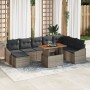Conjunto de Sofás de Jardín de 9 Piezas con Cojines Gris Ratán by , Outdoor sofas - Ref: Foro24-3358610, Price: 620,89 €, Dis...