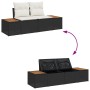 Conjunto de Sofá de Jardín de 6 Piezas con Cojines Rattan Polímero Negro by , Outdoor sofas - Ref: Foro24-3358637, Price: 543...