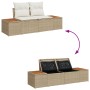 Juego de Sofá de Jardín de 6 Piezas con Cojines Beige Rattan Poliéster von , Outdoor-Sofas - Ref: Foro24-3358640, Preis: 587,...