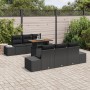 Juego de Sofá de Jardín de 7 Piezas con Cojines Negro Ratán Sintético von , Outdoor-Sofas - Ref: Foro24-3358648, Preis: 613,8...