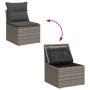 Conjunto de sofá de jardín de 7 piezas con cojines gris ratán poli von , Outdoor-Sofas - Ref: Foro24-3358673, Preis: 700,72 €...
