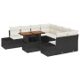 Juego de Sofás de Jardín de 9 Piezas con Cojines Negro Ratan Poliéster by , Outdoor sofas - Ref: Foro24-3358679, Price: 639,0...