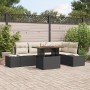Conjunto de Sofá de Jardín de 6 Piezas con Cojines Negro Ratán Sintético von , Outdoor-Sofas - Ref: Foro24-3358700, Preis: 46...