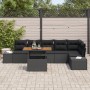 Conjunto de Sofá de Jardín de 7 Piezas con Cojines Negro Poliratán by , Outdoor sofas - Ref: Foro24-3358711, Price: 539,65 €,...