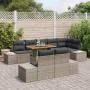 Juego de sofá de jardín de 9 piezas con cojines Gris Ratán PE by , Outdoor sofas - Ref: Foro24-3358715, Price: 718,91 €, Disc...