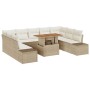 Juego de Sofá de Jardín de 10 Piezas con Cojines Beige Poliratán von , Outdoor-Sofas - Ref: Foro24-3358745, Preis: 781,26 €, ...