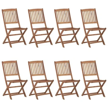 Klappstühle für den Außenbereich, 8 Stück, massives Akazienholz von vidaXL, Gartenstühle - Ref: Foro24-3074939, Preis: 328,35...