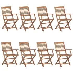 Faltbare Außensessel, 8 Stück Massivholz Akazie. von vidaXL, Gartenstühle - Ref: Foro24-3074937, Preis: 396,01 €, Rabatt: %