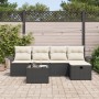 Conjunto de Sofás de Jardín de 6 Piezas con Cojines Negro Poliratán von , Outdoor-Sofas - Ref: Foro24-3358866, Preis: 363,81 ...