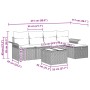 Conjunto de Sofá de Jardín de 6 Piezas con Cojines Marrón Poliratán by , Outdoor sofas - Ref: Foro24-3358867, Price: 366,56 €...