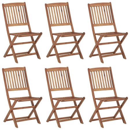 Klappstühle für draußen 6 Stück aus massivem Akazienholz von vidaXL, Gartenstühle - Ref: Foro24-3074938, Preis: 295,68 €, Rab...