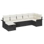 Juego de Sofá de Jardín de 7 piezas con cojines Ratán Polimérico Negro von , Outdoor-Sofas - Ref: Foro24-3358896, Preis: 419,...