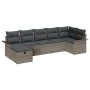 Juego de Sofá de Jardín de 7 Piezas con Cojines Gris Poliratán von , Outdoor-Sofas - Ref: Foro24-3358898, Preis: 447,46 €, Ra...