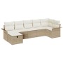 juego de sofá de jardín de 7 piezas con cojines beige de polirratan von , Outdoor-Sofas - Ref: Foro24-3358900, Preis: 492,26 ...