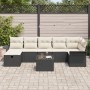 Juego de Sofá de Jardín de 8 Piezas con Cojines Negro Poliratán von , Outdoor-Sofas - Ref: Foro24-3358906, Preis: 464,95 €, R...