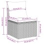 Conjunto de Sofá de Jardín de 5 Piezas con Cojines en Poliratán Gris Claro by , Outdoor sofas - Ref: Foro24-3359061, Price: 3...