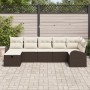 Conjunto de sofá de jardín de 7 piezas con cojines marrón de poliratán von , Outdoor-Sofas - Ref: Foro24-3359097, Preis: 477,...