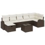 Conjunto de sofá de jardín de 8 piezas con cojines marrón en ratán sintético von , Outdoor-Sofas - Ref: Foro24-3359107, Preis...