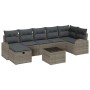 Juego de Sofá de Jardín de 8 Piezas con Cojines Grises de Poli Rattan by , Outdoor sofas - Ref: Foro24-3359108, Price: 494,20...