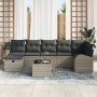 Juego de Sofá de Jardín de 8 Piezas con Cojines Grises de Poli Rattan by , Outdoor sofas - Ref: Foro24-3359108, Price: 494,20...
