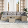 Conjunto de sofá de jardín de 8 piezas con cojines beige de ratán sintético by , Outdoor sofas - Ref: Foro24-3359109, Price: ...