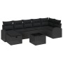 Juego de sofá de jardín de 8 piezas con cojines Ratán negro sintético by , Outdoor sofas - Ref: Foro24-3359112, Price: 511,90...