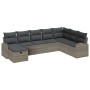 Juego de Sofá de Jardín de 8 Piezas con Cojines Gris de Ratán Poliéster by , Outdoor sofas - Ref: Foro24-3359128, Price: 496,...