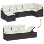 Juego de Sofá de Jardín de 7 Piezas con Cojines Negro Ratán Polimérico by , Outdoor sofas - Ref: Foro24-3359296, Price: 413,2...