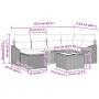 Conjunto de Sofá de Jardín de 7 Piezas con Cojines Gris Rattan de Polietileno by , Outdoor sofas - Ref: Foro24-3359288, Price...