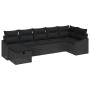 Conjunto de Sofá de Jardín de 7 Piezas con Cojines Negro Poliratán von , Outdoor-Sofas - Ref: Foro24-3359302, Preis: 460,96 €...