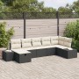 Juego de Sofá de 7 Piezas con Cojines Ratán Poliéster Negro von , Outdoor-Sofas - Ref: Foro24-3359396, Preis: 432,13 €, Rabat...