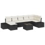 Juego de Sofás de Jardín de 8 Piezas con Cojines Poliratán Negro by , Outdoor sofas - Ref: Foro24-3359406, Price: 478,87 €, D...