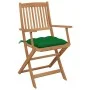8 Stück klappbare Gartenstühle und Kissen aus massivem Akazienholz von vidaXL, Gartenstühle - Ref: Foro24-3074987, Preis: 424...