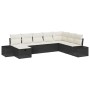 Set de Sofá de Jardín de 8 Piezas con Cojines Negro Ratán Sintético von , Outdoor-Sofas - Ref: Foro24-3359426, Preis: 483,31 ...